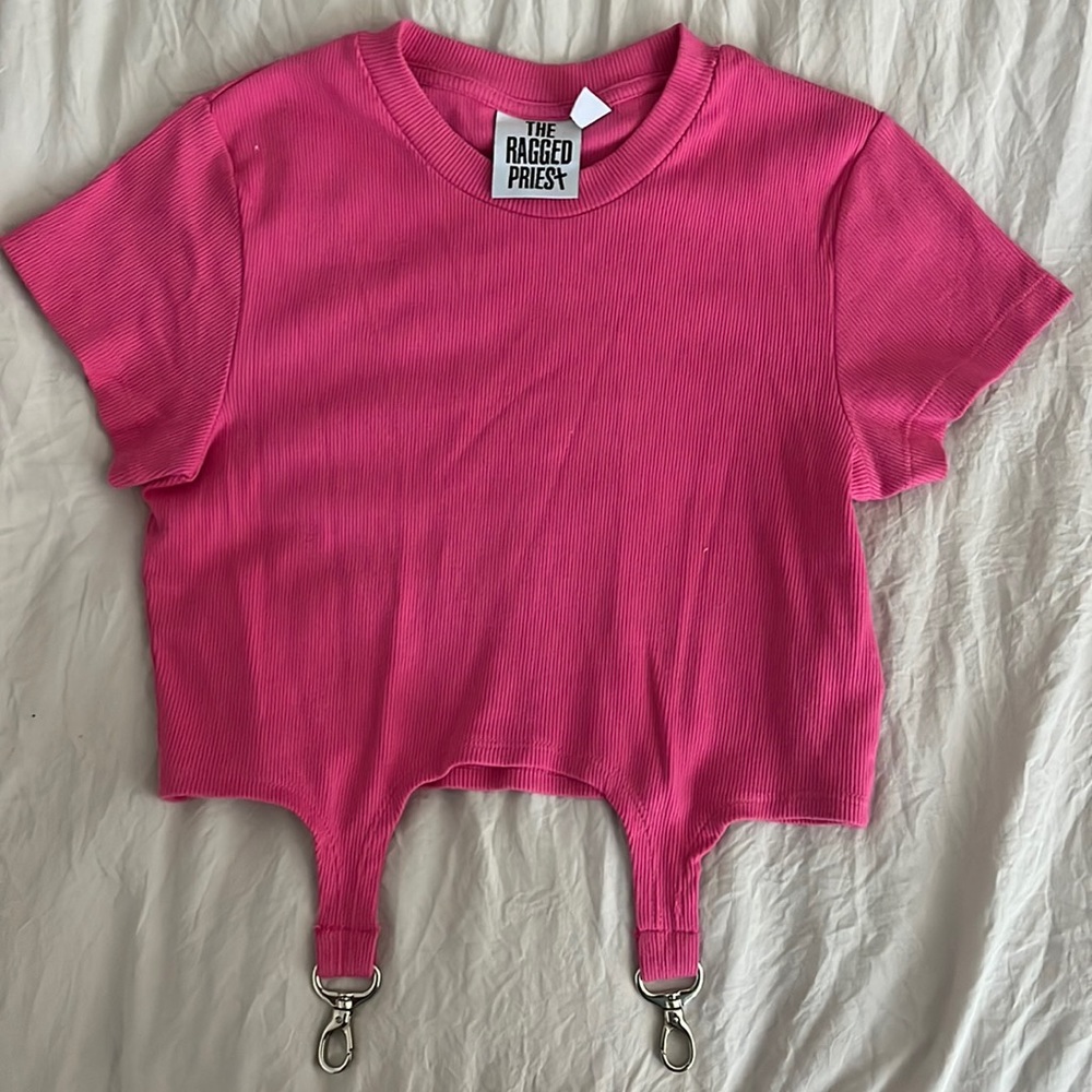 Pink crop top